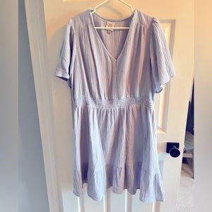 Blue cotton summer dress